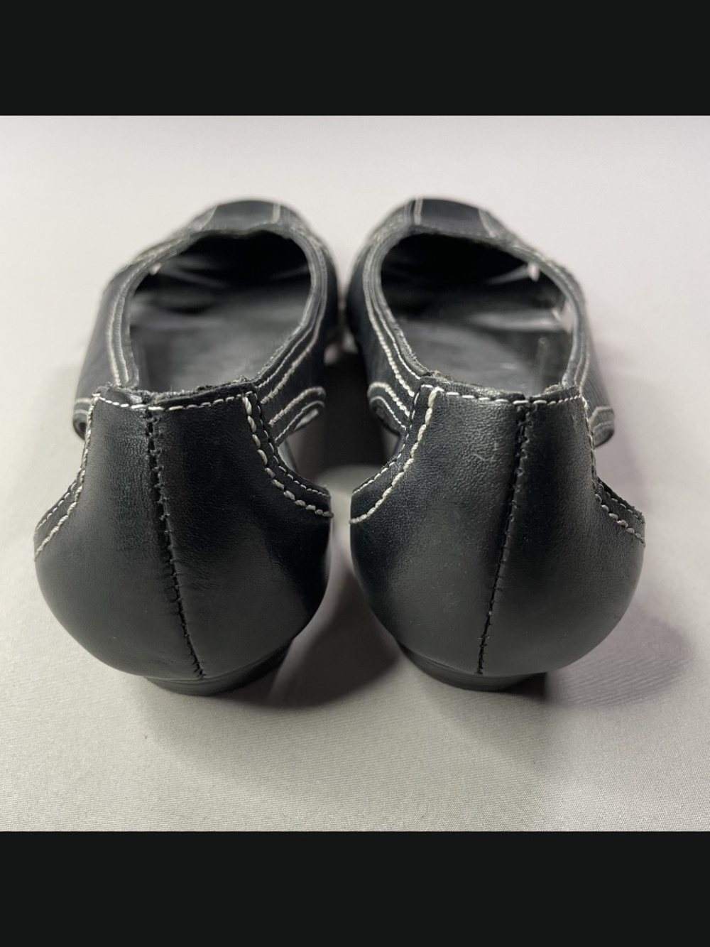 Naturalizer Shoes Womens 7 black leather verdon slip on loafer flats summer - Picture 5 of 11